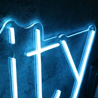 Identity Blue Led Neon Sign - Shineneon
