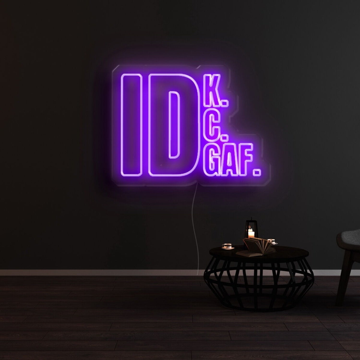 Idk Idc Idgaf Led Neon Sign - Shineneon