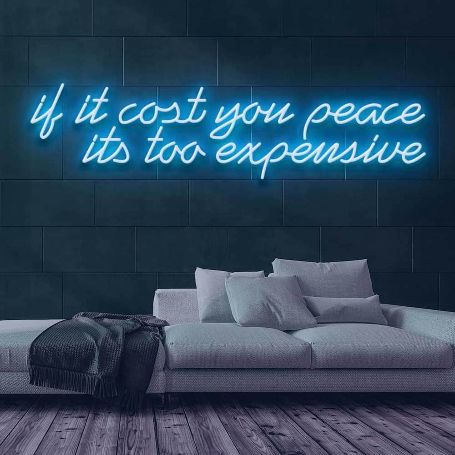If It Cost You Peace Led Neon Sign - Shineneon