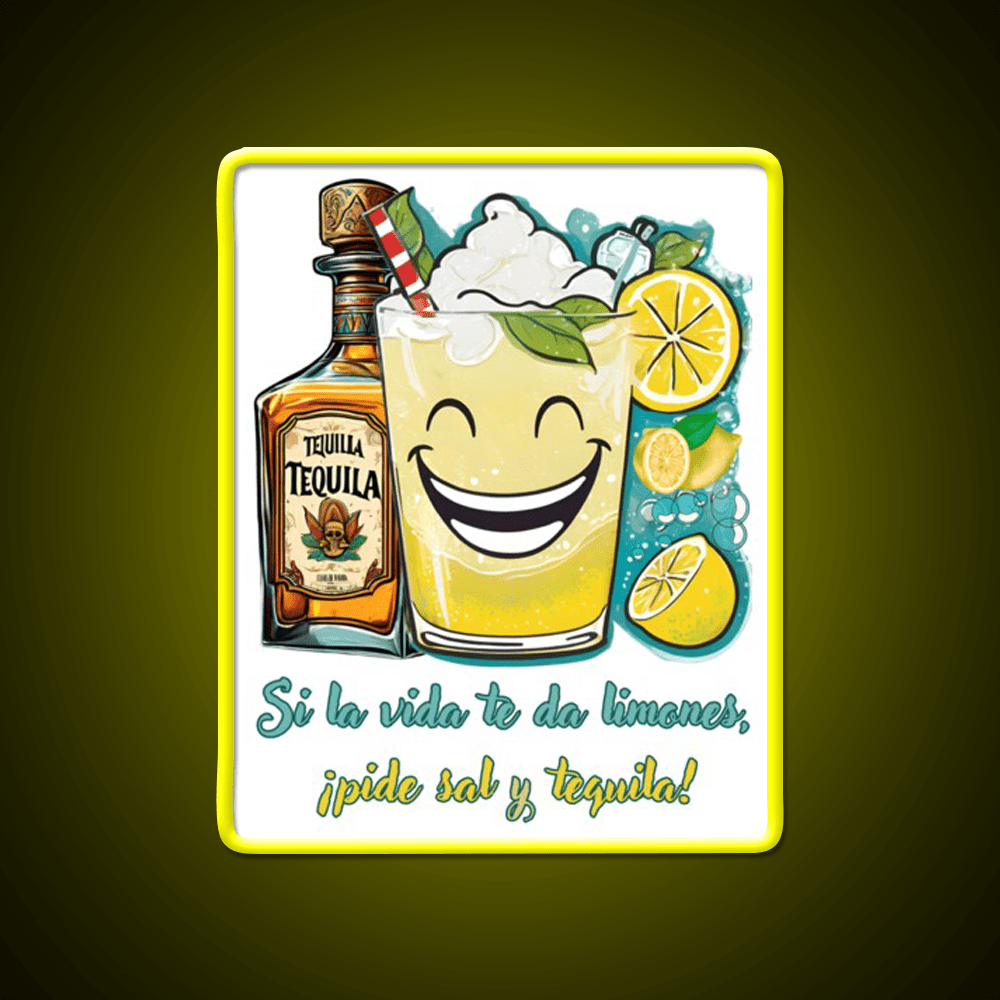 If Life Gives You Lemons Ask For Salt And Tequila Tequila Led Neon Sign Rgb Color - Shineneon