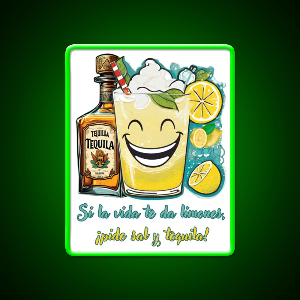 If Life Gives You Lemons Ask For Salt And Tequila Tequila Led Neon Sign Rgb Color - Shineneon