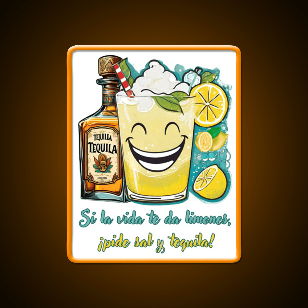If Life Gives You Lemons Ask For Salt And Tequila Tequila Led Neon Sign Rgb Color - Shineneon