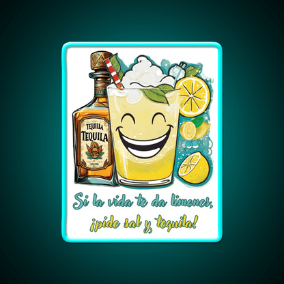 If Life Gives You Lemons Ask For Salt And Tequila Tequila Led Neon Sign Rgb Color - Shineneon