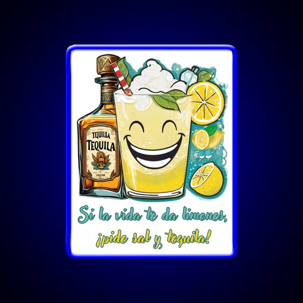 If Life Gives You Lemons Ask For Salt And Tequila Tequila Led Neon Sign Rgb Color - Shineneon