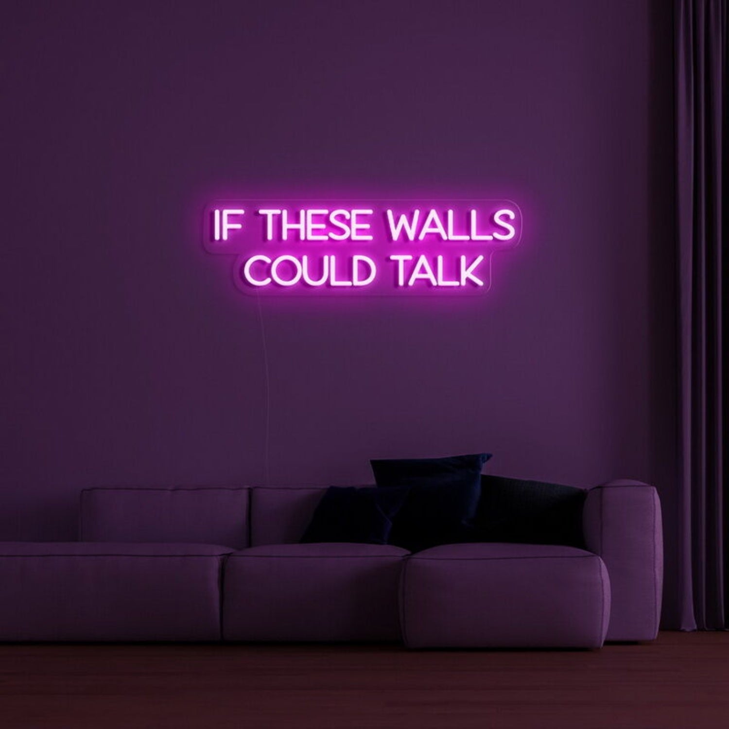 If These Walls Could Talk Led Neon Sign Fand Fun Decor - Shineneon