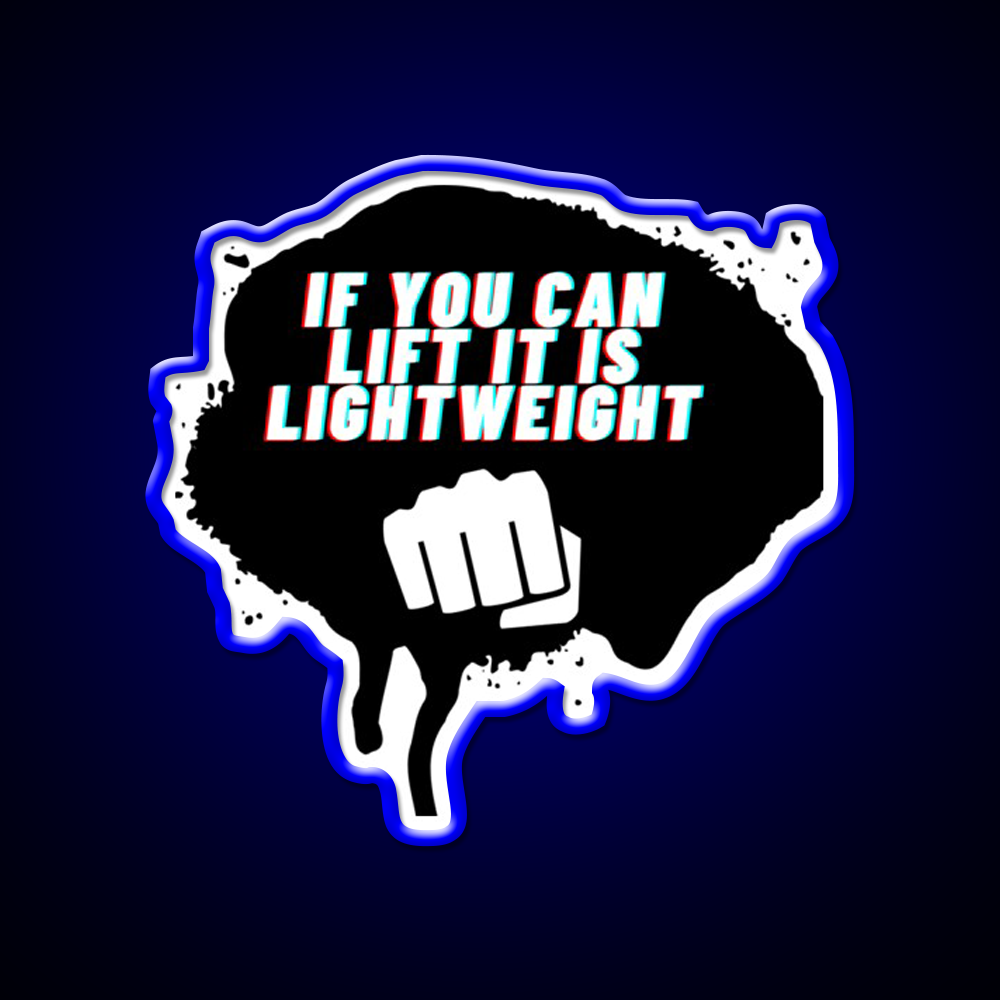 If You Can Lift It Is Lightweight Baby Ronnie Coleman Gym Fitness Led Neon Sign Rgb Color - LED neon sign view 5