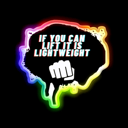 If You Can Lift It Is Lightweight Baby Ronnie Coleman Gym Fitness Led Neon Sign Rgb Color - LED neon sign close-up detail