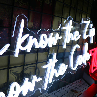 If You Know The Zip You Know The Code Zc Led Neon Sign | Shineneon