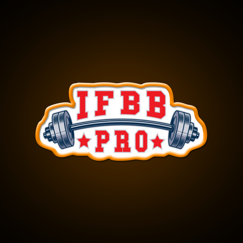 Ifbb Pro Barbell Design Gym Fitness Led Neon Sign By Designs Rgb Color - LED neon sign view 6