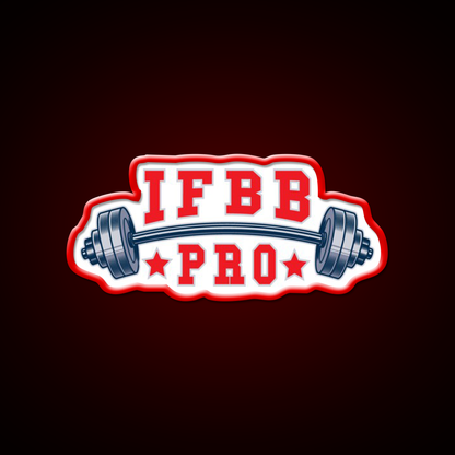 Ifbb Pro Barbell Design Gym Fitness Led Neon Sign By Designs Rgb Color - LED neon sign view 10