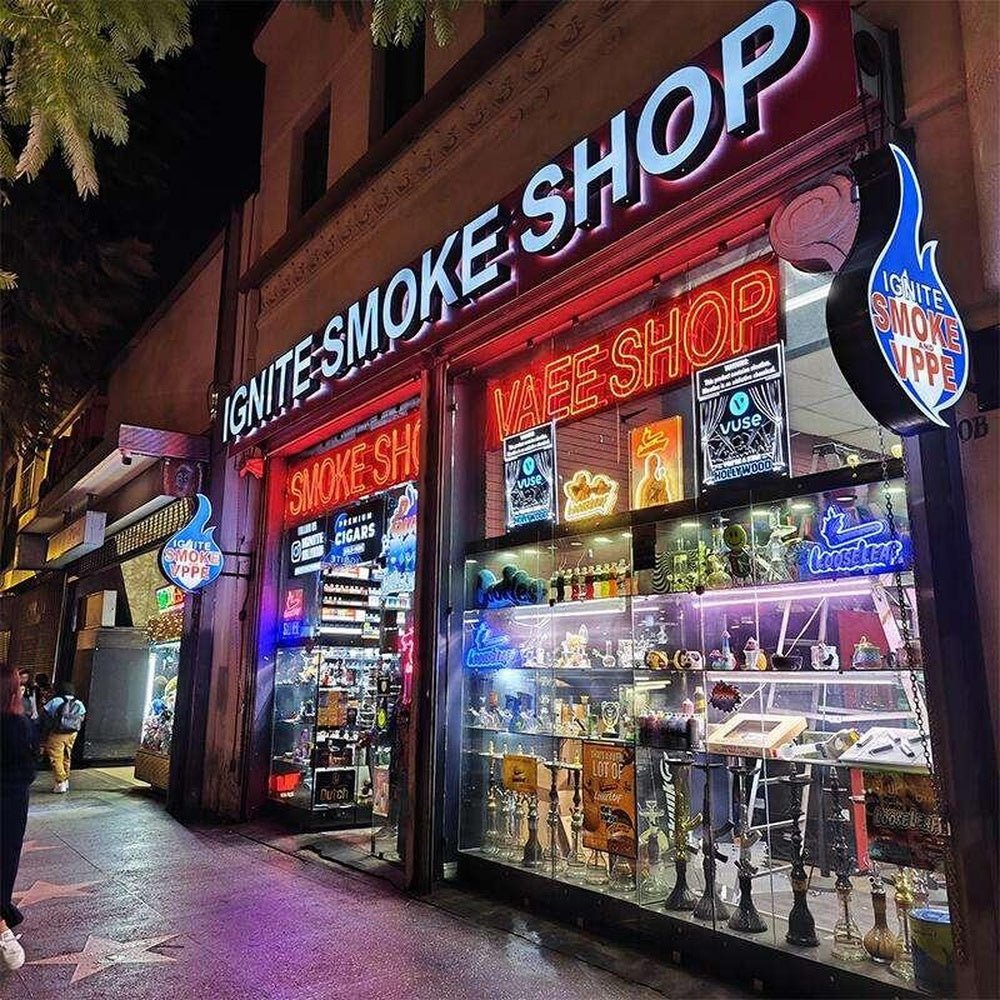 Ignite Smoke Shop 3D Frontlit Letters Metal Led Sign - Shineneon