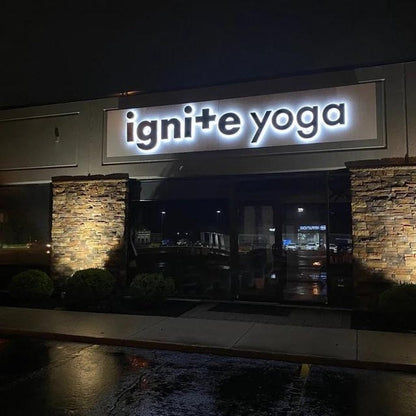 Ignite Yoga 3D Backlit Letters Business Metal Led Sign - Shineneon