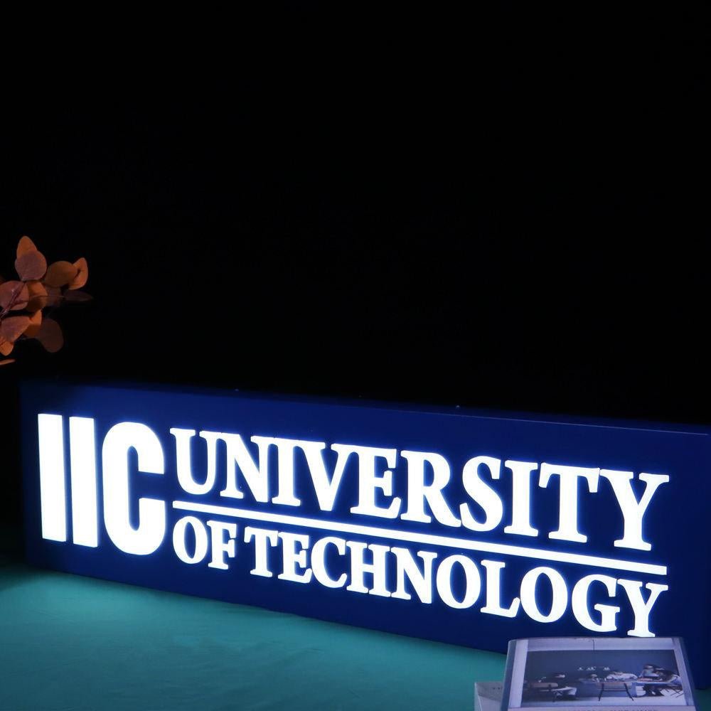 Iic University Of Technology 3D Frontlit Letters Metal Led Sign - Shineneon