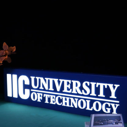 Iic University Of Technology 3D Frontlit Letters Metal Led Sign - Shineneon