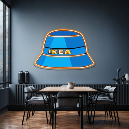 Ikea Bucket Hat Artwork Led Custom Signs - Shineneon