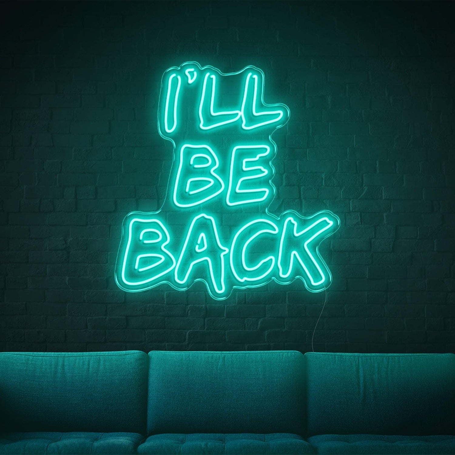 Ill Be Back Purple Glow Led Neon Sign For Home Bar Decor | Shineneon