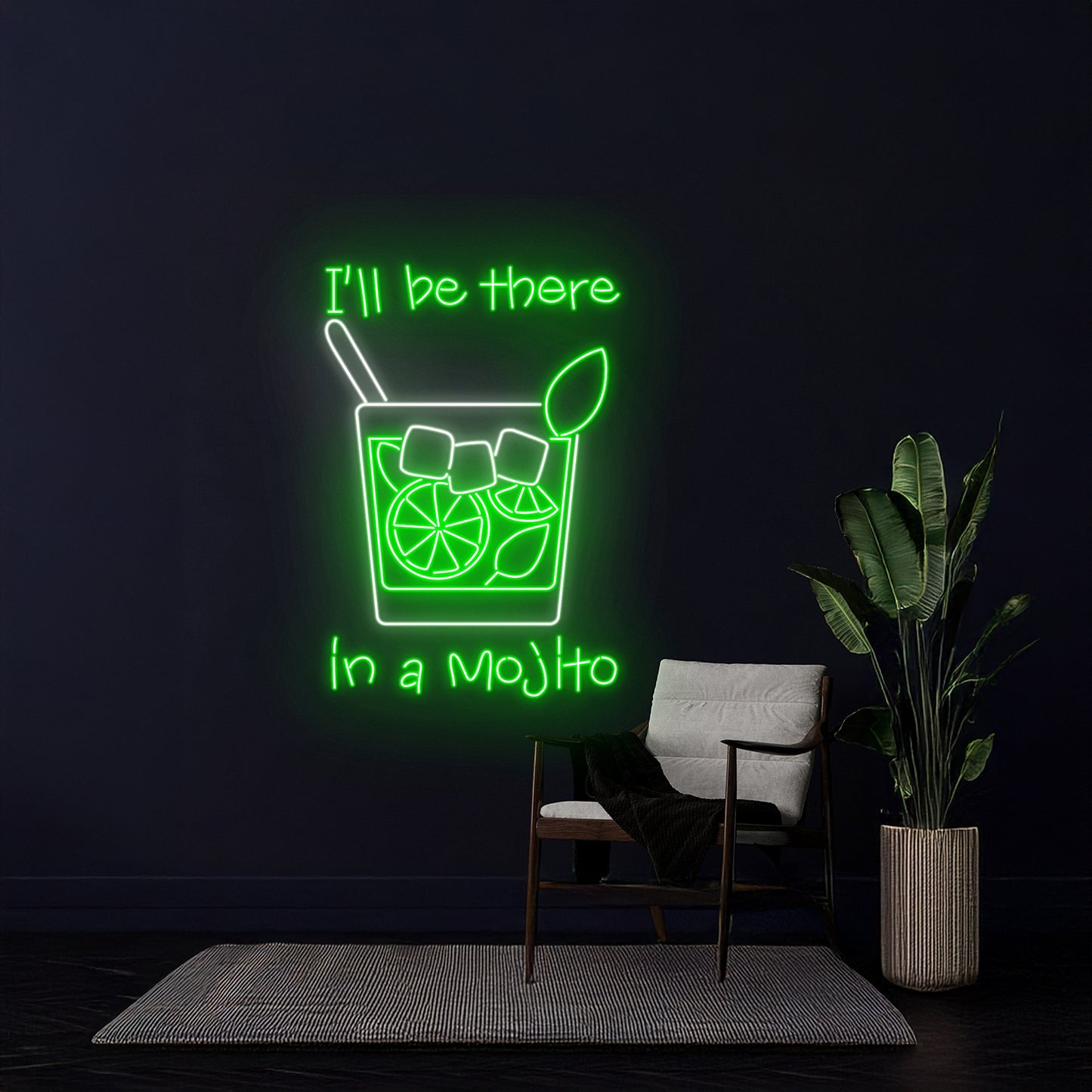 Ill Be There In A Mojito Led Sign