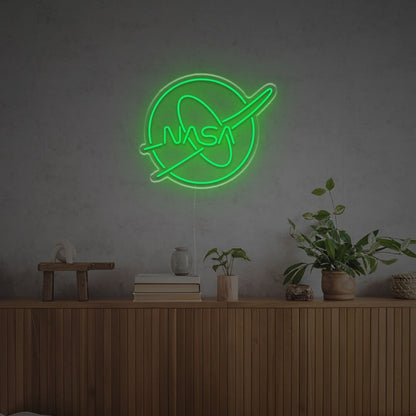 Illuminate Your Bar Nasa Logo Led Neon Sign Fa Stellar - Shineneon