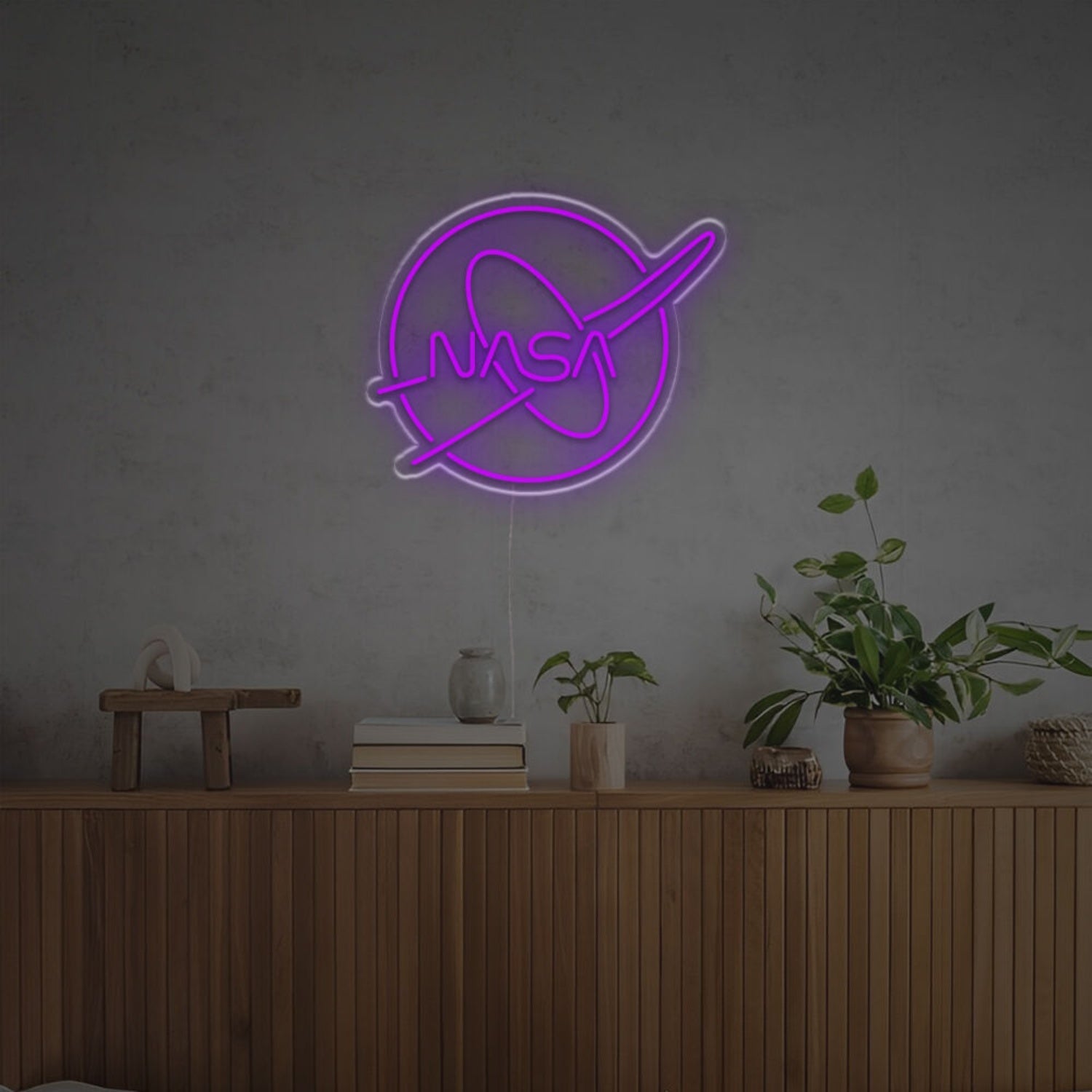 Illuminate Your Bar Nasa Logo Led Neon Sign Fa Stellar - Shineneon