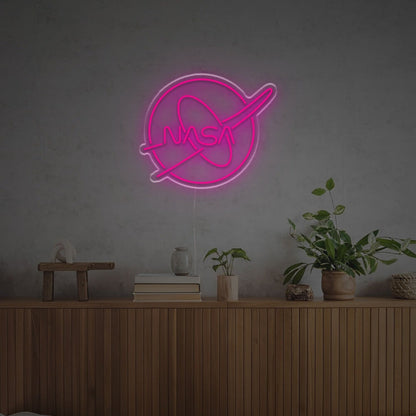 Illuminate Your Bar Nasa Logo Led Neon Sign Fa Stellar - Shineneon