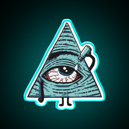 Illuminati Are Baked Hemp Inspired Green Leaf Led Neon Sign Rgb Color - Size and dimension reference