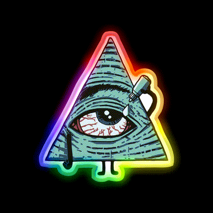 Illuminati Are Baked Hemp Inspired Green Leaf Led Neon Sign Rgb Color - LED neon sign close-up detail