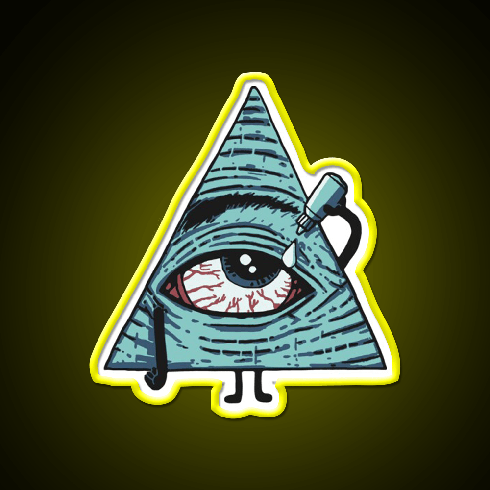 Illuminati Are Baked Hemp Inspired Green Leaf Led Neon Sign Rgb Color - Shineneon