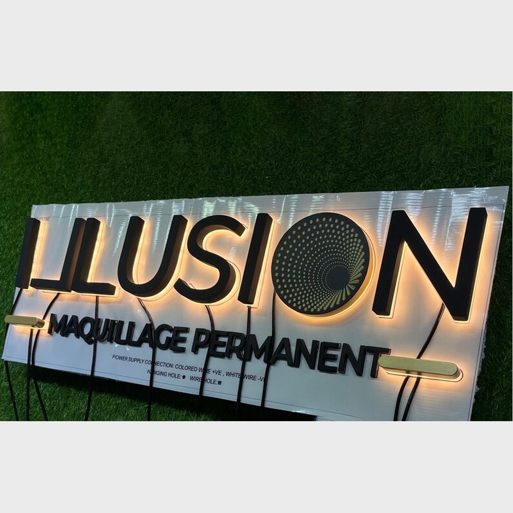 Illusion Maquillage Permanent 3D Backlit Channel Letters Led Light Sign - Shineneon