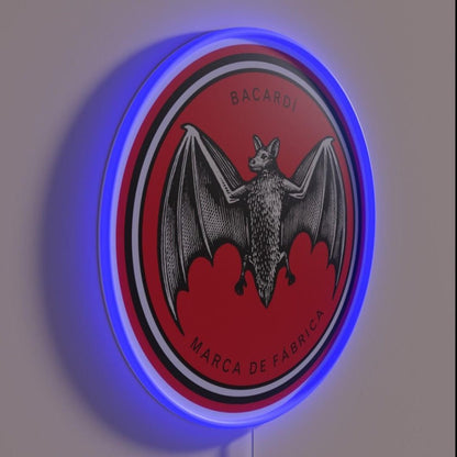 Illustration With A Soft Color Palette Bacardi Rgb Led Neon Sign - Shineneon