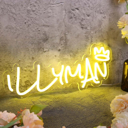 Illy Man Yellow Custom Led Neon Sign - Shineneon