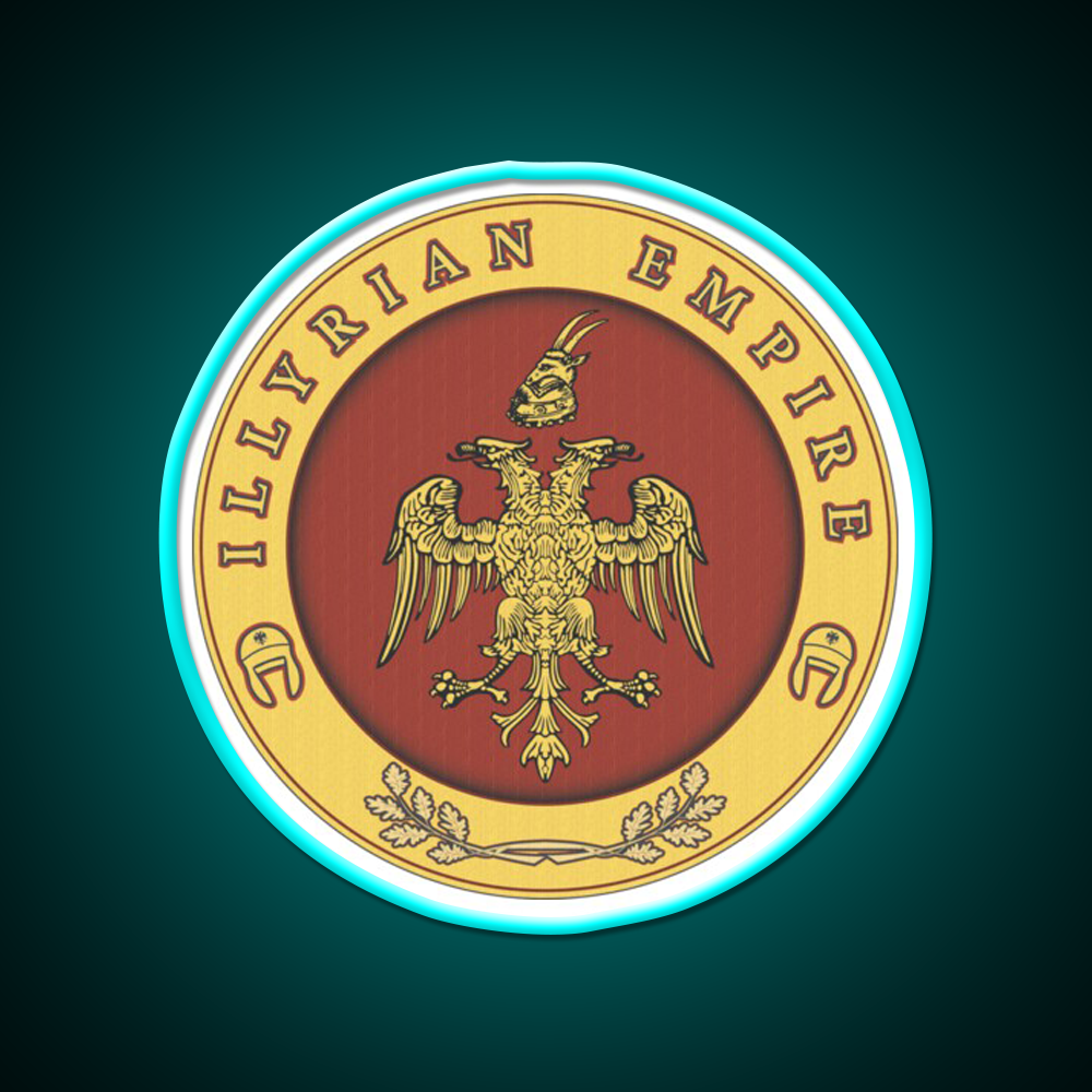 Illyrian Empire Cocktail Bar Decor Led Neon Sign Rgb Color - Size and dimension reference