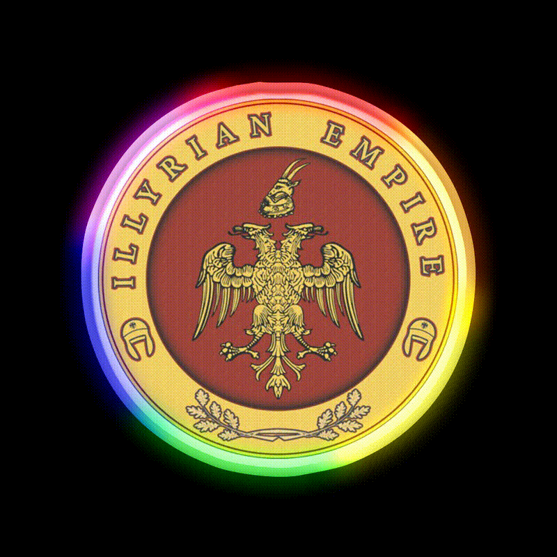 Illyrian Empire Cocktail Bar Decor Led Neon Sign Rgb Color - LED neon sign close-up detail
