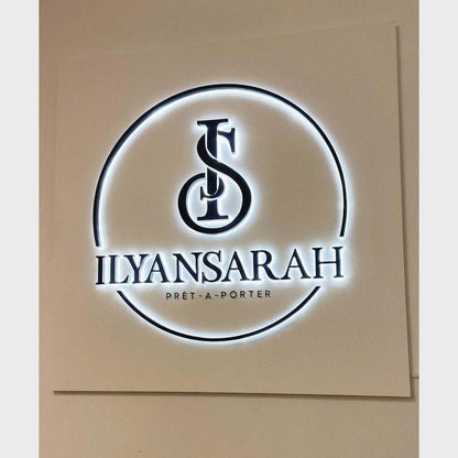 Ilyansarah With Logo 3D Backlit Channel Letters Led Light Sign - Shineneon