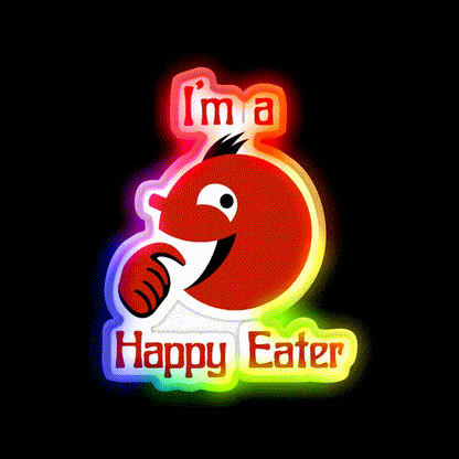 Im A Happy Eater Fast Food Led Neon Sign For Burger Place Rgb Color