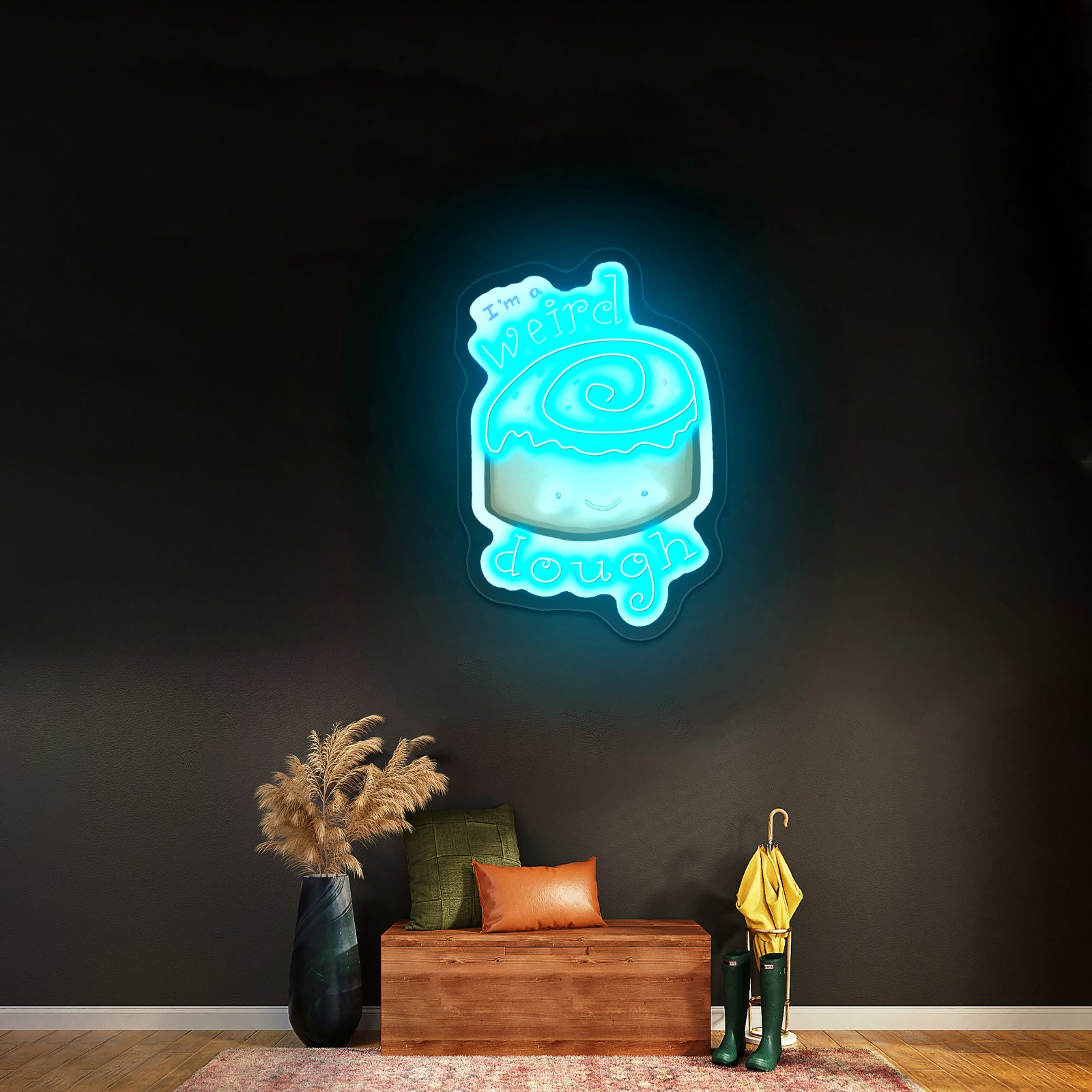 Im A Weird Dough Food Pun Artwork Neon Wall Signs