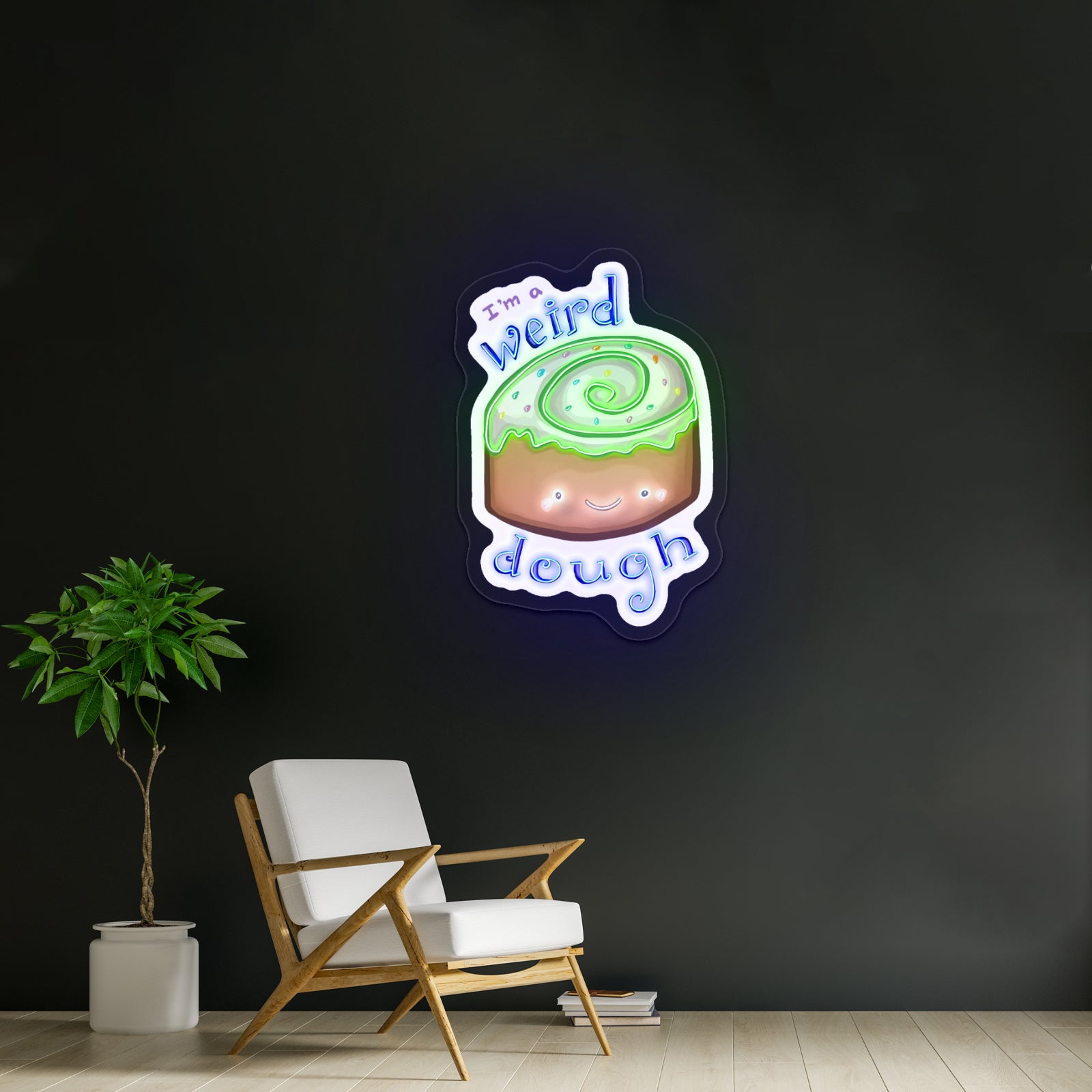 Im A Weird Dough Food Pun Artwork Neon Wall Signs