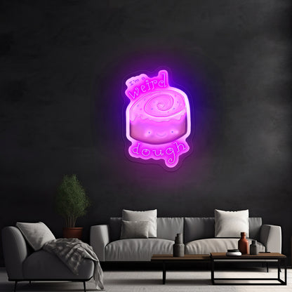 Im A Weird Dough Food Pun Artwork Neon Wall Signs