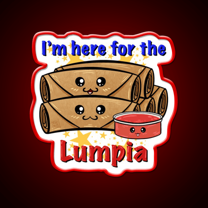 Im Here For The Lumpia Snack Food Led Neon Sign Rgb Color - Shineneon