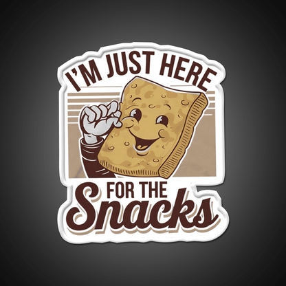 Im Just Here For The Snacks Funny Food Snack Food Led Neon Sign Rgb Color - Shineneon