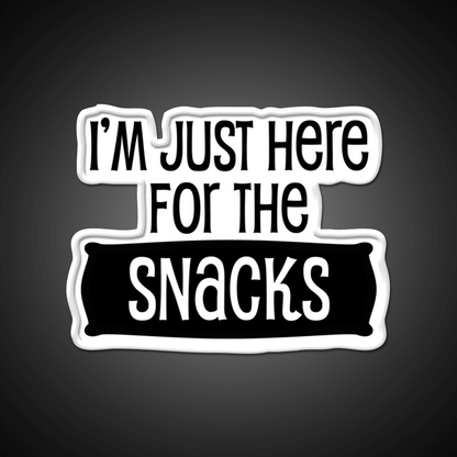 Im Just Here For The Snacks Snack Food Led Neon Sign Rgb Color - Shineneon
