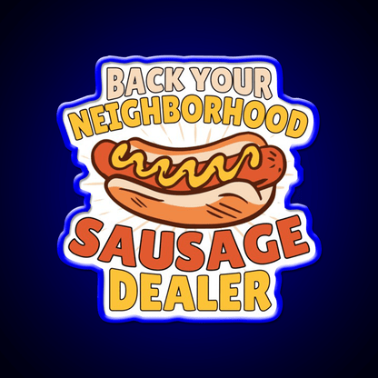 Im Just Here Funny Hot Dog Snack Food Led Neon Sign For Snack Room Rgb Color - Shineneon