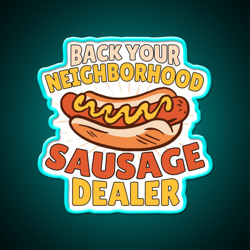 Im Just Here Funny Hot Dog Snack Food Led Neon Sign For Snack Room Rgb Color - Shineneon