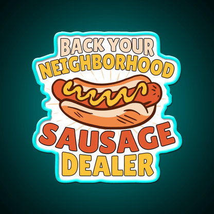 Im Just Here Funny Hot Dog Snack Food Led Neon Sign For Snack Room Rgb Color - Shineneon