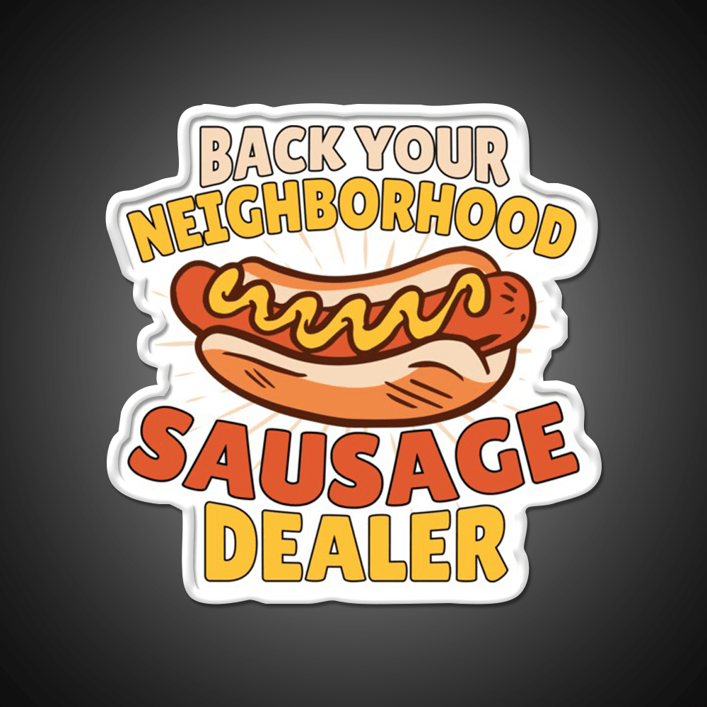 Im Just Here Funny Hot Dog Snack Food Led Neon Sign For Snack Room Rgb Color - Shineneon