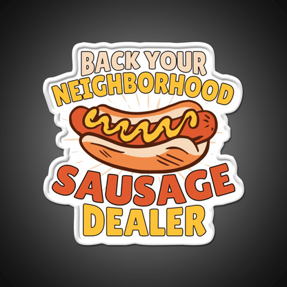 Im Just Here Funny Hot Dog Snack Food Led Neon Sign For Snack Room Rgb Color - Shineneon