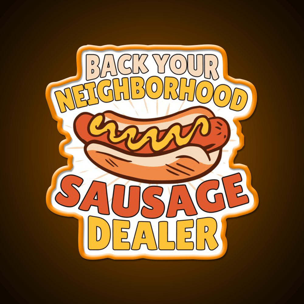 Im Just Here Funny Hot Dog Snack Food Led Neon Sign For Snack Room Rgb Color - Shineneon