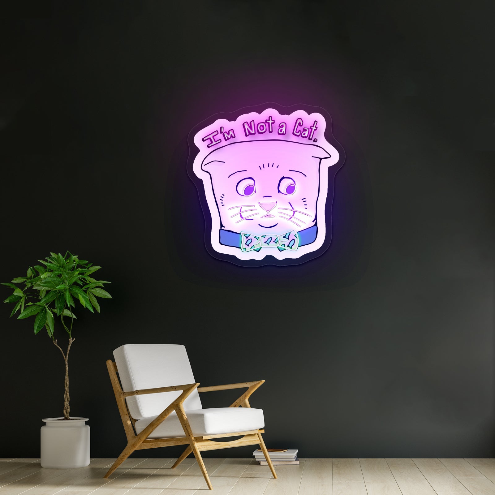 Im Not A Cat Artwork Bar Neon Signs - Shineneon