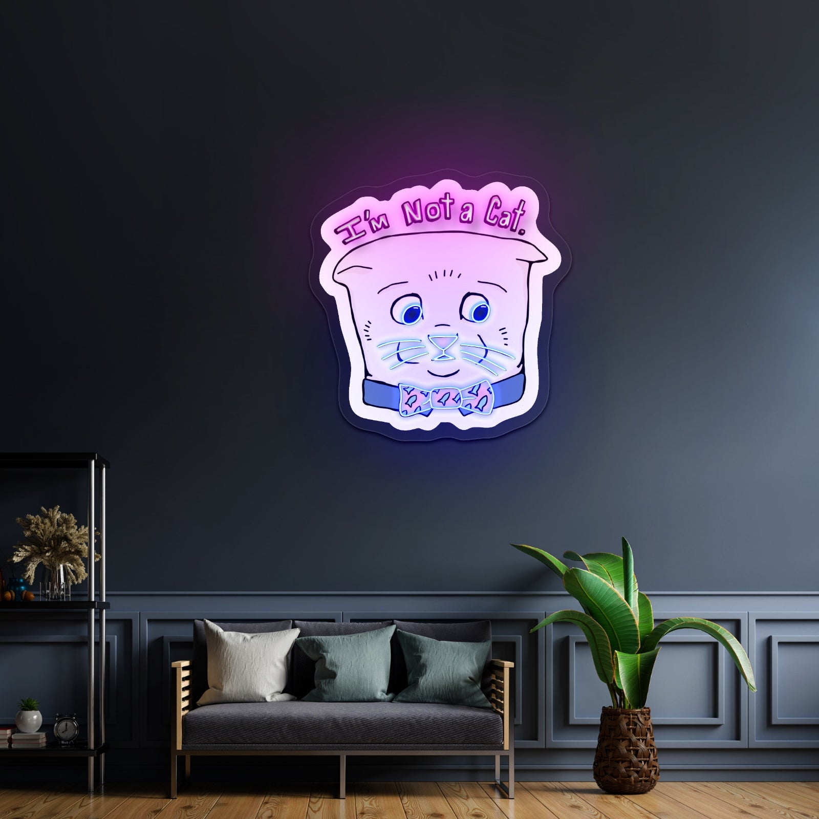 Im Not A Cat Artwork Bar Neon Signs - Shineneon