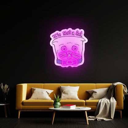 Im Not A Cat Artwork Bar Neon Signs
