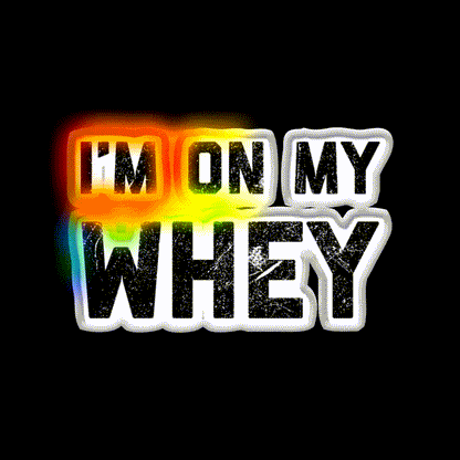 Im On My Whey Gym Fitness Led Neon Sign Rgb Color